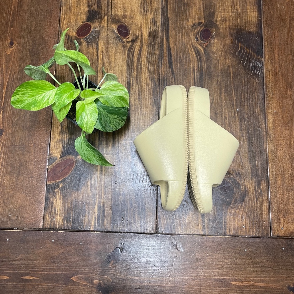 Beige Slide Sandals - Picture 2 of 6
